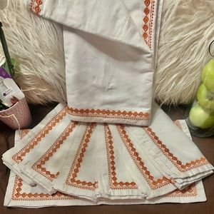 🐚🌸POTTERY BARN 🌸🐚Tapetes ,camino para la mesa🌸Bordados en orillas🌸🐚#PBT🐚